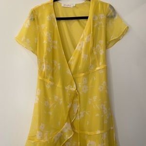 All in favor mini wrap dress size XS NWOT